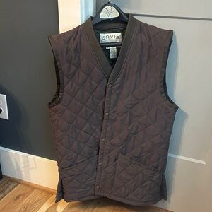 Orvis Men's Dark Brown Quilted Vest